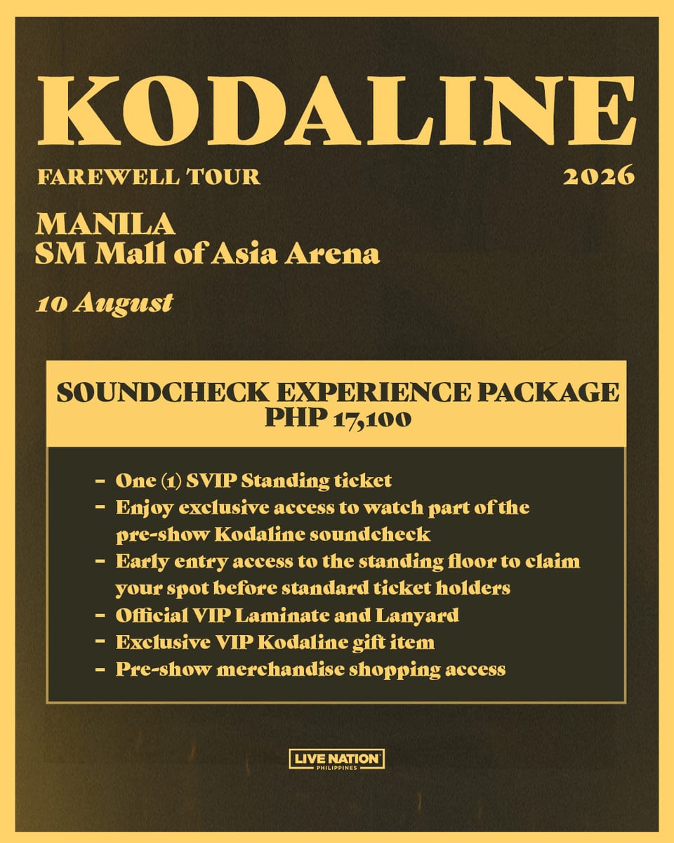 kodaline in manila farewell tour soundcheck ticket price